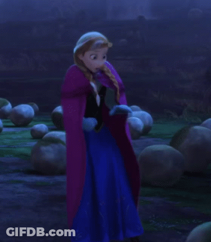 Anna And Olaf From Frozen Saying Spoiler GIF