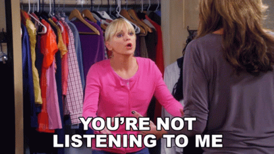 Anna Faris Not Listening To Me GIF