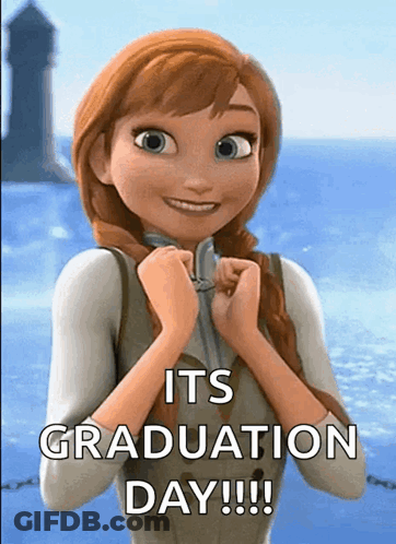 Anna From Frozen Graduation Day GIF