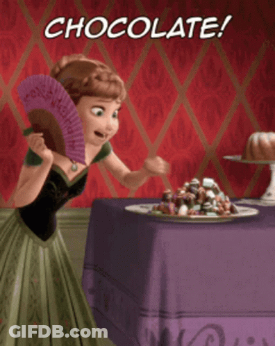 Anna From Frozen Holding Fan GIF