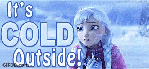 Anna From Frozen Saying It's Cold Outside GIF