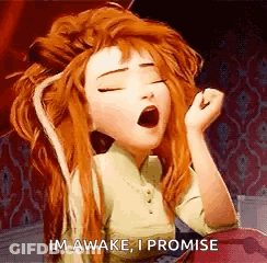 Anna From Frozen Yawning GIF