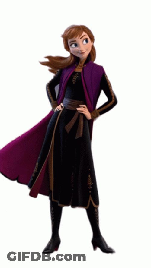 Anna In Black Suit GIF