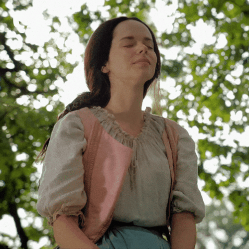Anna Kamenikova Smelled The Air Of The First Day Of Spring GIF