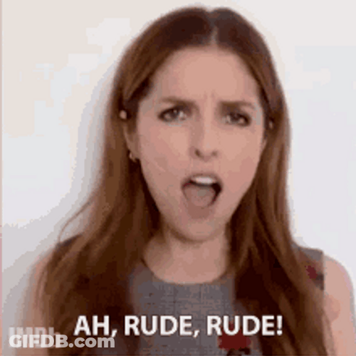 Anna Kendrick Ah Rude GIF