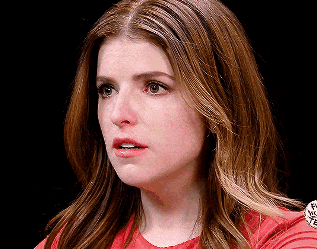 Anna Kendrick Hot Ones GIF