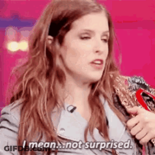 Anna Kendrick Not Surprised GIF