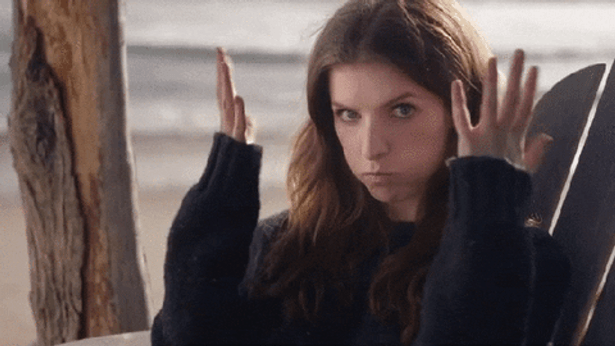 Anna Kendrick Side Eye Mind Explosion GIF