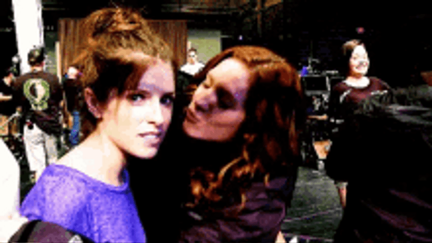 Anna Kendrick X Brittany Snow GIF