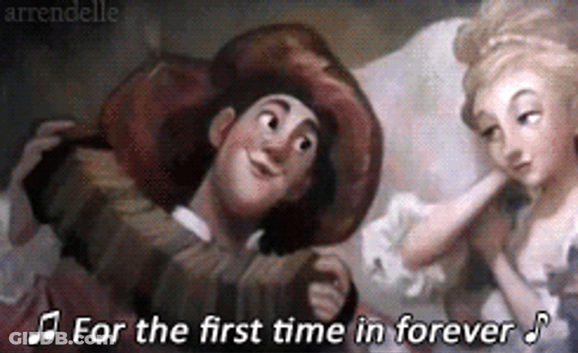 Anna Singing First Time In Forever From Frozen GIF
