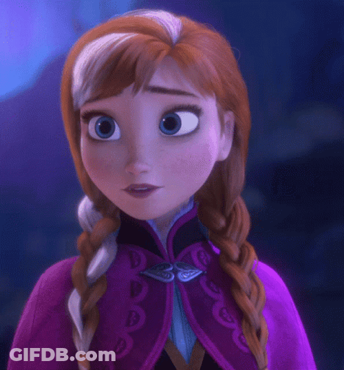 Anna With White Hair GIF