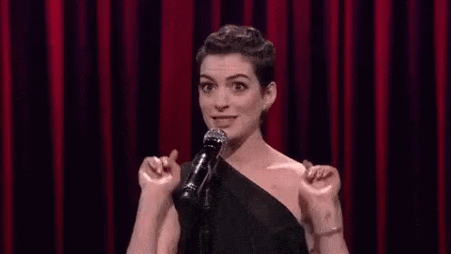Anne Hathaway Winking GIF
