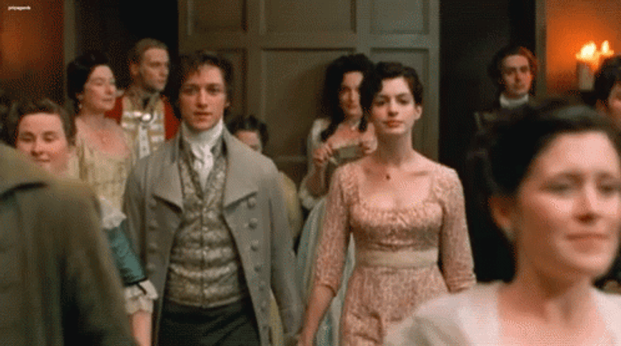 Anne Hathaway With James McAvoy GIF