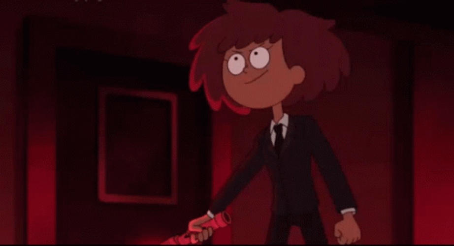 Anne In Suit Fight Scene Amphibia GIF