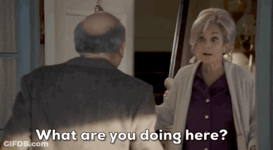 Annie Door Opening What You Doing Here GIF