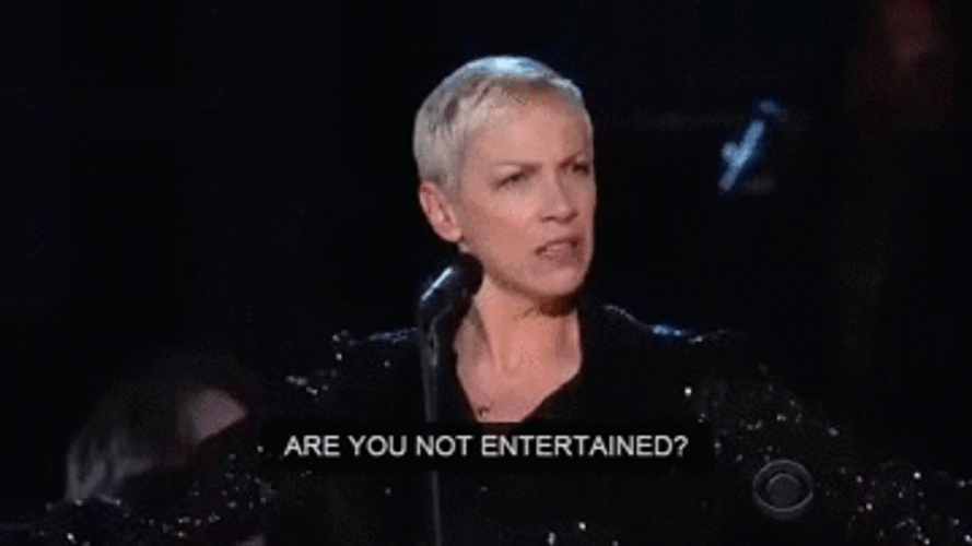 Annie Lennox Are You Not Entertained GIF