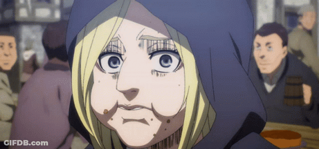 Annie Leonhart Chewing His Food GIF