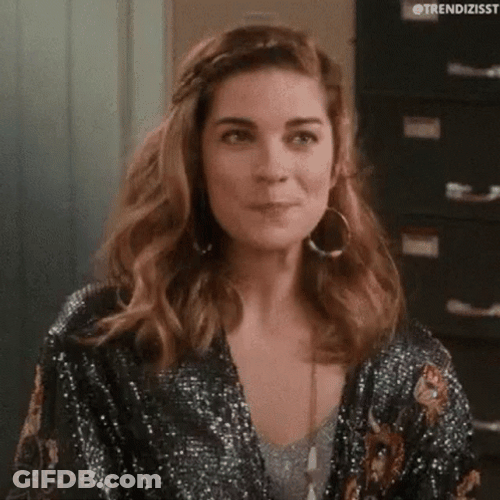 Annie Murphy Blushing Feeling Flattered GIF
