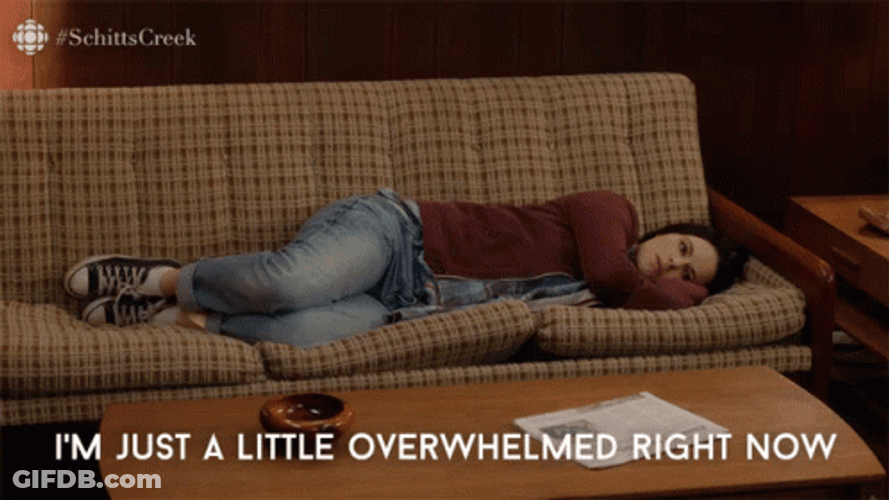 Annie Murphy Overwhelmed GIF