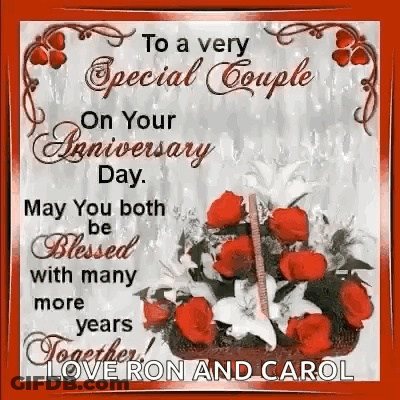 Anniversary Wishes For Special Couple GIF