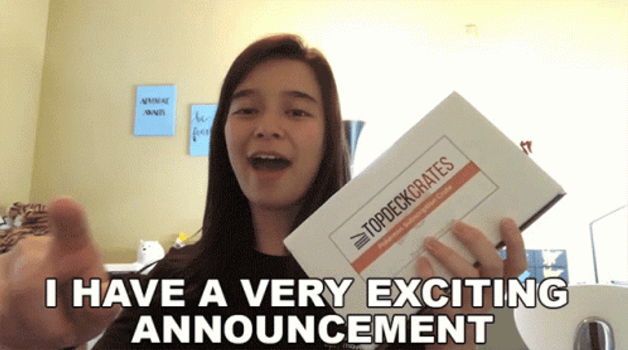 Announcement Cool Stuff Hannah Fawcett GIF