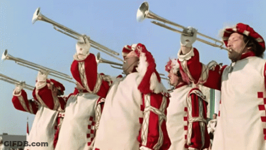 Announcement Trumpet Sissie Movie GIF