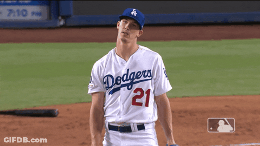 Annoyed Baseball Player Walker Buehler GIF