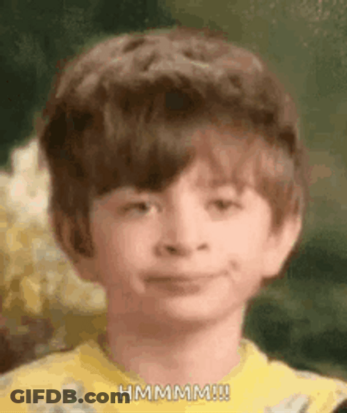 Annoyed Cute Kid Mmmm Not Amused GIF