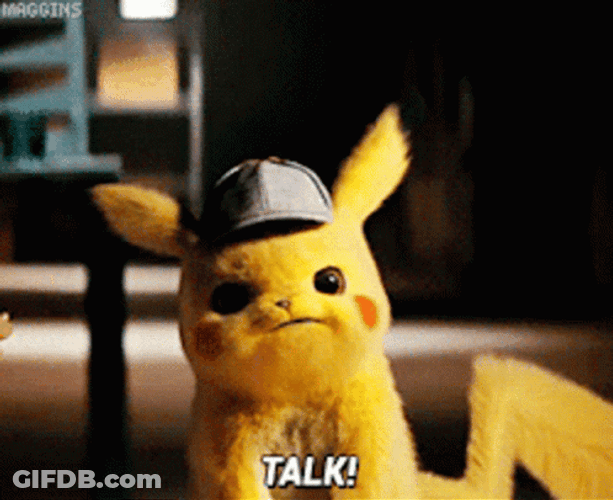 Annoyed Detective Pikachu Talk GIF