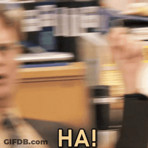 Annoyed Dwight Schrute Sarcastic Face Ha GIF