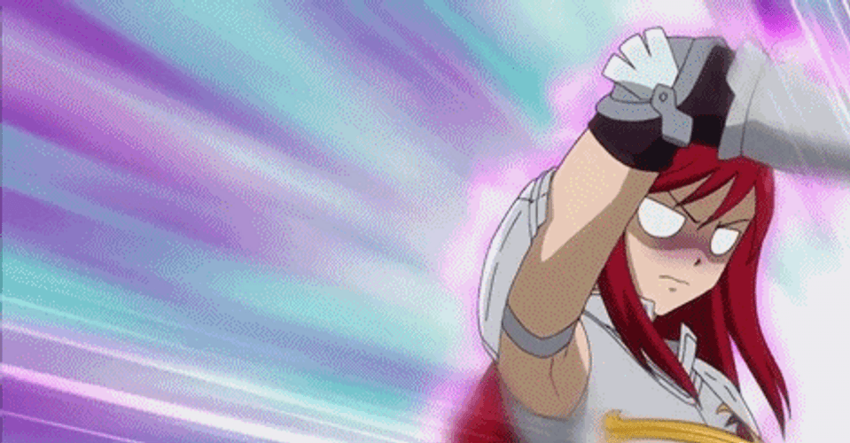 Annoyed Erza Scarlet Fairy Tail GIF
