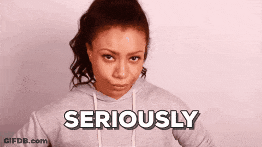 Annoyed Girl Rolling Eyes GIF