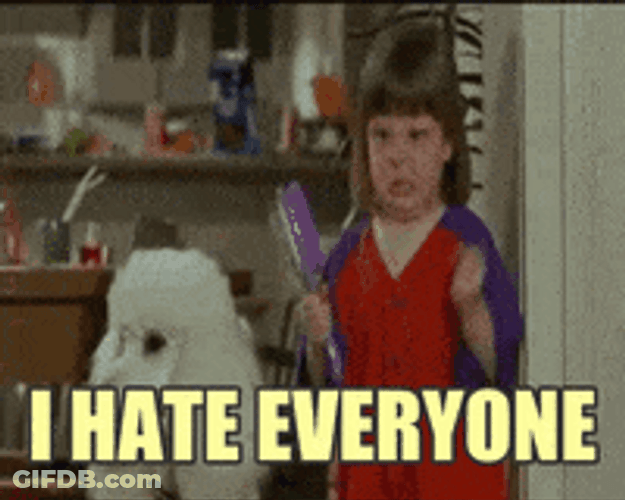 Annoyed Girl Thanks I Hate It Everyone GIF
