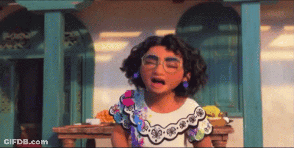 Annoyed Isabela Bumping On Mirabela Encanto GIF