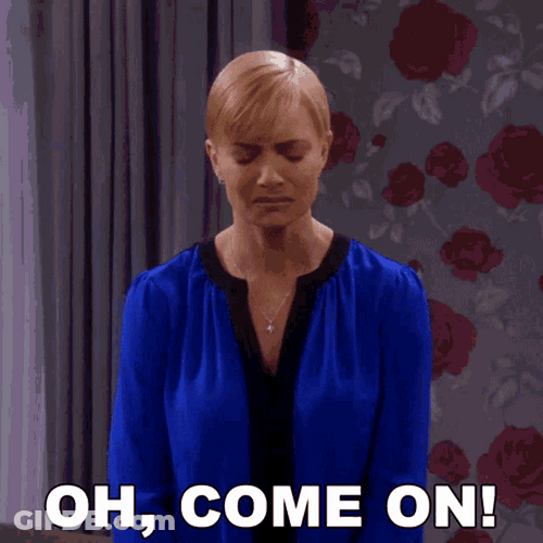 Annoyed Jaime Pressly Come On Shout GIF