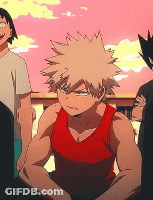 Annoyed Katsuki Bakugou Unleashing Power GIF