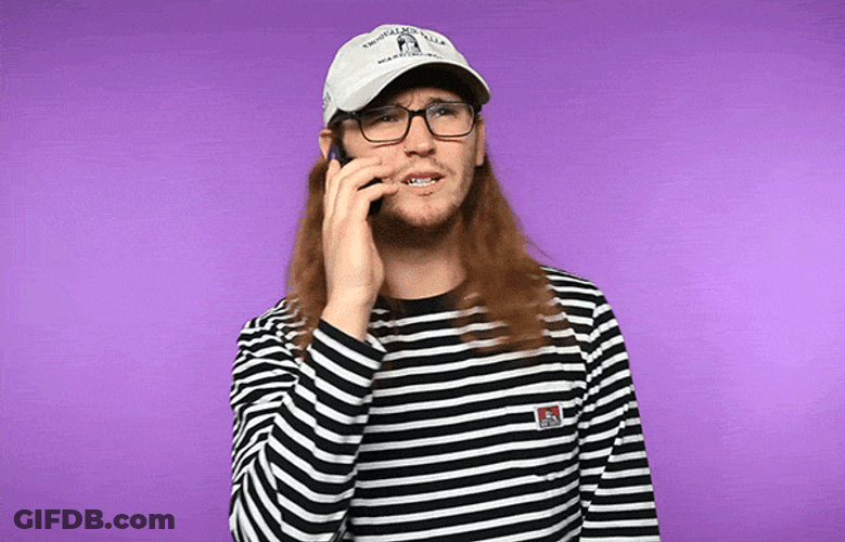 Annoyed Man Reaction After The Hang Up Phone GIF