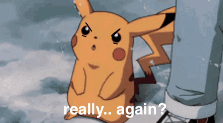 Annoyed Pikachu Pokemon Christmas Snow Really Again GIF
