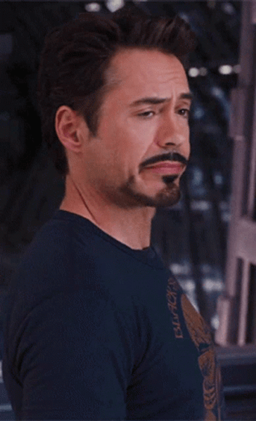 Annoyed Tony Stark Looks GIF