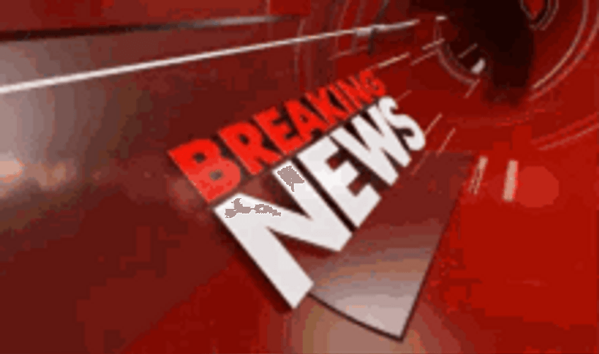 Annoyed Woman Reporter With Breaking News Logo GIF