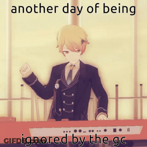 Another Day Ignored By GC Man Playing Keyboard GIF