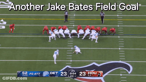 Another Jake Bates Field Goal Is Displayed On The Scoreboard GIF