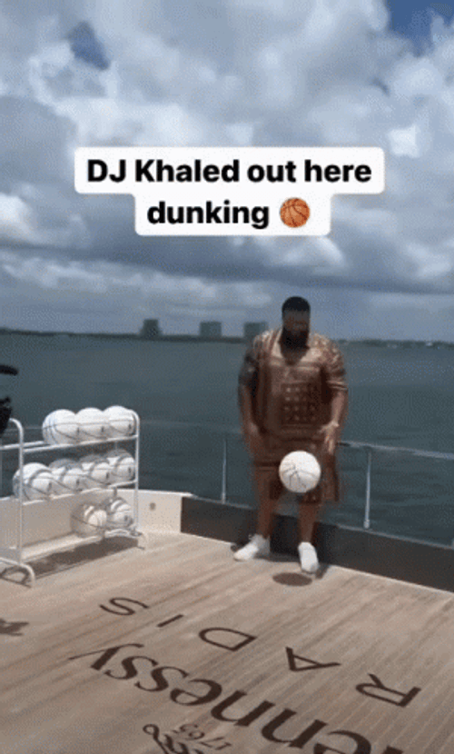 Another One Dj Khaled Dunking In Sea GIF