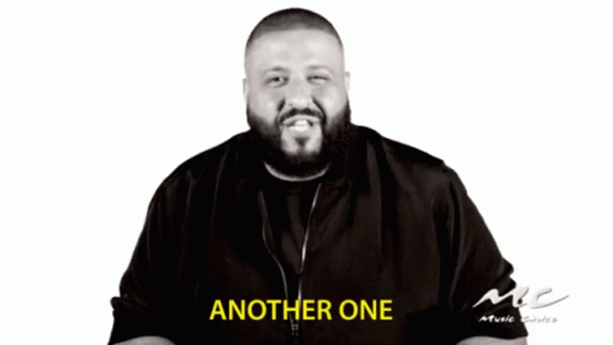 Another One Dj Khaled Multiplying Black Shirt GIF
