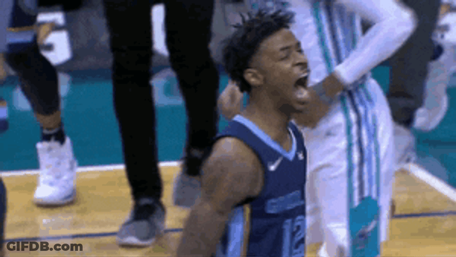 Another Screaming Ja Morant Gun GIF