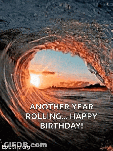 Another Year Rolling Happy Birthday Wave GIF