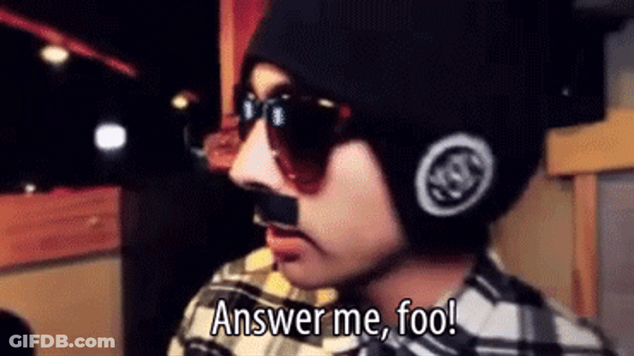 Answer Me Foo GIF