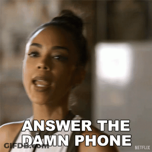 Answer The Damn Phone Meme GIF