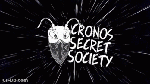 Ant Wearing Bandana Logo For Cronos Society GIF