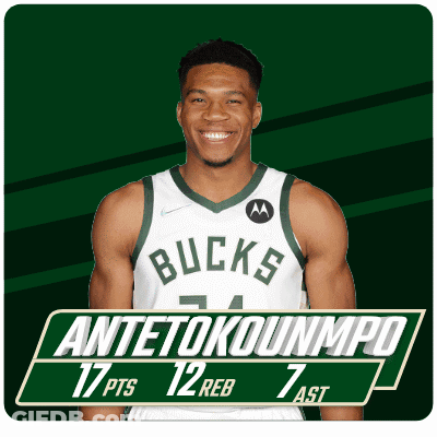 Antetokounmpo 17 Pts 12 Reb 7 Assists GIF